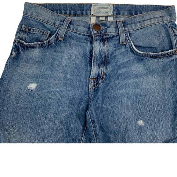 Current/elliott Unrolled Fling Boyfriend Jeans Size 23 Light Denim - Picture 9 of 13